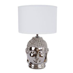 Laualamp Home4you BUDDHA H34,5cm, hõbedane