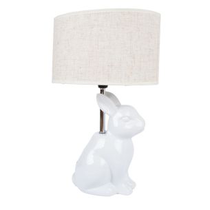 Laualamp Home4you WHITE RABBIT H38,5cm, valge