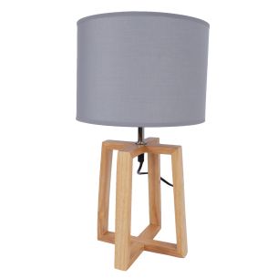 Laualamp Home4you WOODEN H44,5cm, helehall