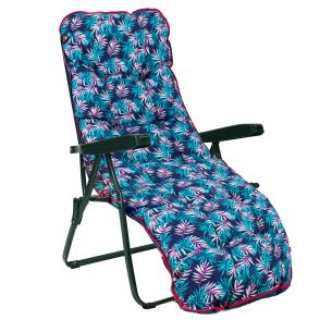 Lamamistool Home4you BADEN-BADEN sinine lehtedega
