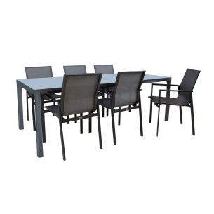 Aiamööblikomplekt Home4you AMALFI laud ja 6 tooli