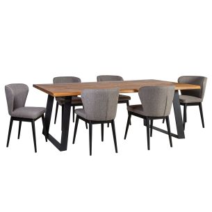 Söögilauakomplekt Home4you ROTTERDAM 6-tooliga 18