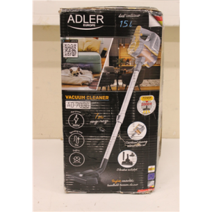 SALE OUT. | Adler | Vacuum Cleaner | AD 7036 | Corded operating | Handstick and Handheld | 800 W | - V | Operating radius 7 m | Yellow/Grey | Warranty 24 month(s) | DAMAGED PACKAGING