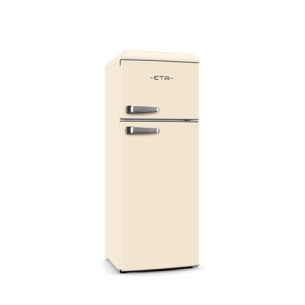 ETA | Refrigerator | ETA253390040E Storio retro | Energy efficiency class E | Free standing | Double Door | Height 148.2 cm | Fridge net capacity 170 L | Freezer net capacity 45 L | 44 dB | Beige
