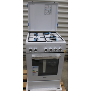 SALE OUT. | Simfer | Cooker | 4403SERBB | Hob type Gas | Oven type Electric | White | Width 50 cm | Electronic ignition | UNPACKED, SCRATCHED TOP AND CORNER | Depth 55 cm | 48 L