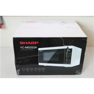 SALE OUT. Sharp YC-MS252AE-W Microwave Oven, 25 L capacity, White | Sharp | Microwave Oven | YC-MS252AE-W | Free standing | 25 L | 900 W | White | DAMAGED PACKAGING