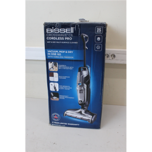 SALE OUT.  | Bissell | Vacuum Cleaner | CrossWave C6 Cordless Pro | Cordless operating | Handstick | Washing function | 255 W | 36 V | Operating time (max) 25 min | Black/Titanium/Blue | Warranty 24 month(s) | DAMAGED PACKAGING, MISSING INNER PACKAGING, L