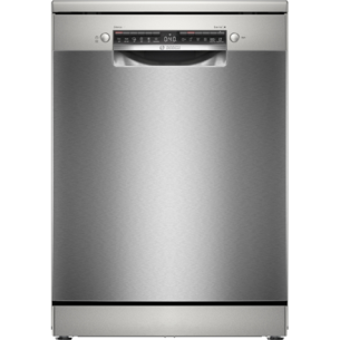 Dishwasher | SMS4HVI00E | Free standing | Width 60 cm | Number of place settings 14 | Number of programs 6 | Energy efficiency class D | Display | AquaStop function | Silver inox