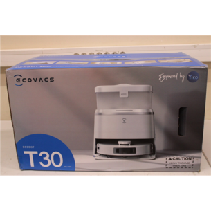 Ecovacs | Vacuum cleaner with Auto-empty station | DEEBOT T30 PRO OMNI | Wet&Dry | Operating time (max) 200 min | Li-ion | 5200 mAh | Dust capacity 0.3 L | 11000 Pa | Silver | DAMAGED PACKAGING, DIRTY, SCRATCHES ON TOP, MISSING MOP CLOTHS