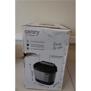 SALE OUT. Camry CR 8052 Mini washing machine with spinning function, Washing capacity up to 3kg, Spinning capacity up to 1kg, White-Gray | Camry | Washing machine | CR 8052 | Top loading | Washing capacity 3 kg | 1300 RPM | Depth 40 cm | Width 60 cm | Whi