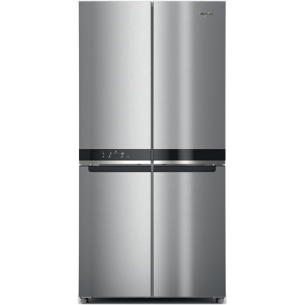 Whirlpool Refrigerator | WQ9 E2L EF | Energy efficiency class E | Free standing | Side by side | Height 187.4 cm | Fridge net capacity 388 L | Freezer net capacity 222 L | Display | 36 dB | Stainless Steel