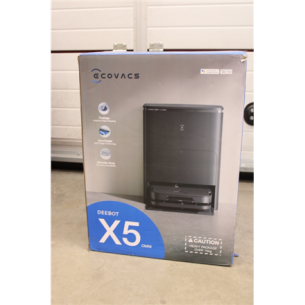 SALE OUT. | Ecovacs | Robotic Vacuum Cleaner | DEEBOT X5 OMNI | Wet&Dry | Operating time (max) 164 min | Lithium-Ion | 6400 mAh | Dust capacity 0.25 L | 12800 Pa | Black | DAMAGED PACKAGING, USED, DIRTY, SCRATCHED