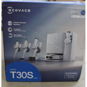 SALE OUT. Ecovacs DEEBOT T30S COMBO Vacuum cleaner,Robot+Handheld,Wet&Dry,Robot operating time 220 min,Dust bin 0,3 L,5200mAh,White+Auto-emp | Ecovacs | Vacuum cleaner | DEEBOT T30S COMBO | Wet&Dry | Li-ion | 5200 mAh | Dust capacity 3 L | 11000 Pa | Whit
