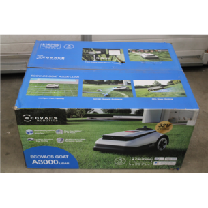 SALE OUT. Ecovacs GOAT A3000 LiDAR Lawn Mower, Robot, Efficiency 400 m²/h, Dual LiDAR + Camera, White/Black | Ecovacs | Lawn Mower | GOAT A3000 LiDAR | DAMAGED PACKAGING, DAMAGED INNERT PACKAGING | 5000 Ah