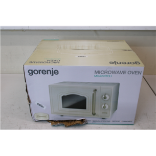 SALE OUT. Gorenje MO4250TCLI Microwave oven, Free standing, Capacity 20 L, Power 700 W, No display, Ivory | Gorenje Microwave oven | MO4250TCLI | Free standing | 700 W | Beige | DAMAGED PACKAGING