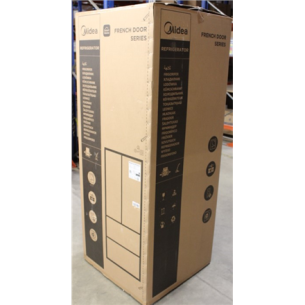 SALE OUT. Midea MERF402FIE02 Refrigerator, E, Freestanding, Multi-door, Height 178 cm, Fridge net 244L, Freezer net 147L, Stainless steel | Midea Refrigerator | MERF402FIE02 | Energy efficiency class E | Free standing | Combi | Height 178 cm | No Frost sy