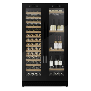 Caso 00674 Wine Cooler WineChef Duo, Up to 122 bottles, Compressor Technology, Black | Caso
