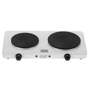 Adler Hot Plate | AD 6520 | Number of burners/cooking zones 2 | White | Electric