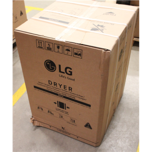 SALE OUT.  | SALE OUT. LG Dryer Machine | RH90V9AV4N | Energy efficiency class C | Front loading | 9 kg | LED | Depth 66 cm | Wi-Fi | White | DAMAGED PACKAGING