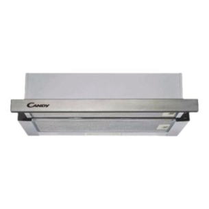 Candy CBT625/2X/1 Hood, B, Telescopic, Built-in, Width 60 cm, Extraction power 332 m³/h, Mechanical control, Silver