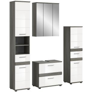 Vannitoakomplekt Blake, 160x191x34,Valge kõrgläige