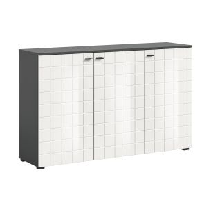 Kummut Monte, 138x86x37,Valge kõrgläige X97A2903