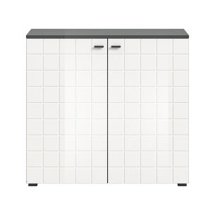 Kummut Monte, 92x86x37,Valge kõrgläige X97A2902