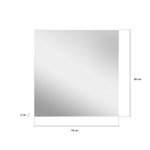 Peegel Torino, 76x80x20,Tamm