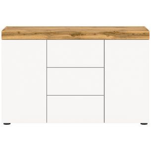 Kummut Malibu, 125x80x37,Valge