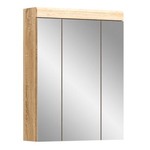 Vannitoa peegelkapp Lambada, 60x79x18,Tamm/peegel