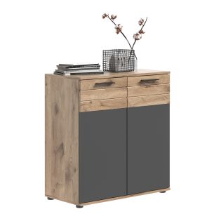 Kummut Mason, 80x87x40,Nox oak/Basalthall