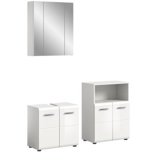 Vannitoakomplekt Ice, 135x185x32,Valge kõrgläige