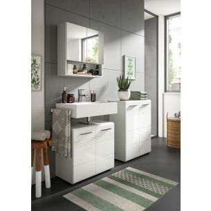 Vannitoakomplekt Copa, 135x190x32,Valge kõrgläige