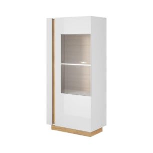 Vitriinkapp Arco C, valge/grandsoni tamm