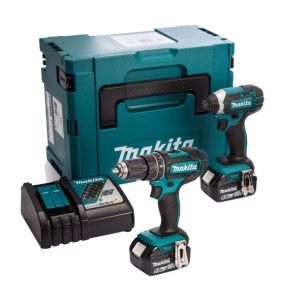 Makita DLX2131TJ Cordless Combo Kit 2x5Ah 18V Li-Ion with Makpac