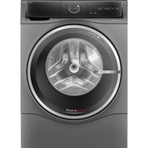 Pesumasin-kuivati Bosch, Seeria 8, inverter, 10.5/6 kg, 1400p/min, tumehall