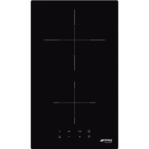 Pliidiplaat Smeg, 2 x induktsioon, 30 cm, must, lõigatud serv