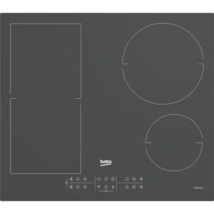 Pliidiplaat Beko, 4 x Induktsioon, 60 cm, tumehall, lõigatud serv
