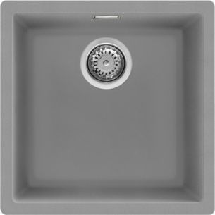 Valamu Smeg Quadra, 45 cm, alt monteeritav/tööpinnale paigaldus, käsitsi, graniit, betoon