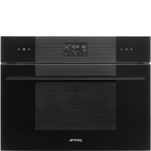 Kompakt auru-kombiahi Smeg Linea, aurupuhastus, A++, 41 l, must