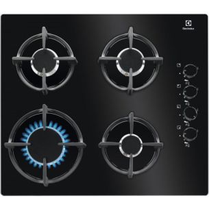 Pliidiplaat Electrolux, 4 x gaas, 58 cm, malmrestid, klaas, must