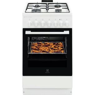 Gaasipliit Electrolux, 4 x gaas, elektriahi, aurufunktsioon, 50 cm, valge