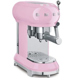 Espresso kohvimasin Smeg, 50`ndate stiil, pastellroosa