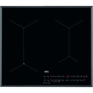 Pliidiplaat AEG, 4 x induktsioon, 60 cm, Hob2Hood, faasitud, must