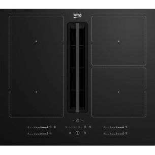 Õhupuhastiga pliidiplaat Beko, 4 x induktsioon, 60 cm, 620 m3/h, must