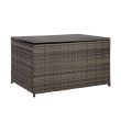 Home4you Padjakast WICKER 122x52xH62cm tumepruun_01 - 11898 - 4741243118980 - BauMarket.ee