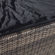 Home4you Padjakast WICKER 122x52xH62cm tumepruun_03 - 11898 - 4741243118980 - BauMarket.ee