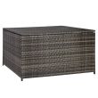 Home4you Padjakast WICKER 140x80xH65cm tumepruun_01 - 11967 - 4741243119673 - BauMarket.ee