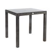 Home4you Laud WICKER 73x73xH71cm tumepruun_01 - 13348 - 4741243133488 - BauMarket.ee
