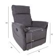 Home4you Tugitool GERRY manuaalne recliner hall_02 - 13776 - 4741243137769 - BauMarket.ee